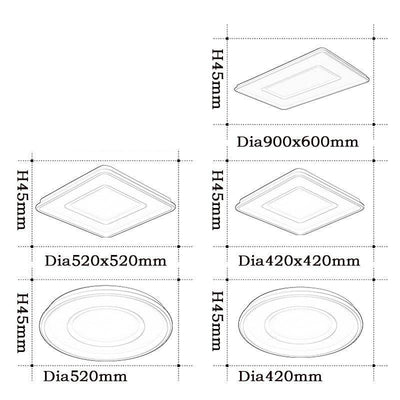 Rectangular Ceiling Light With Geometric Design | OpalDwell - OpalDwell