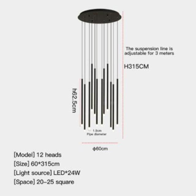 Elegant Nordic Black Chandelier | OpalDwell - OpalDwell