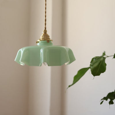Elowen | Retro Draped Flower Glass Ceiling And Pendant Light | OpalDwell - OpalDwell