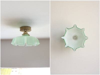 Elowen | Retro Draped Flower Glass Ceiling And Pendant Light | OpalDwell - OpalDwell
