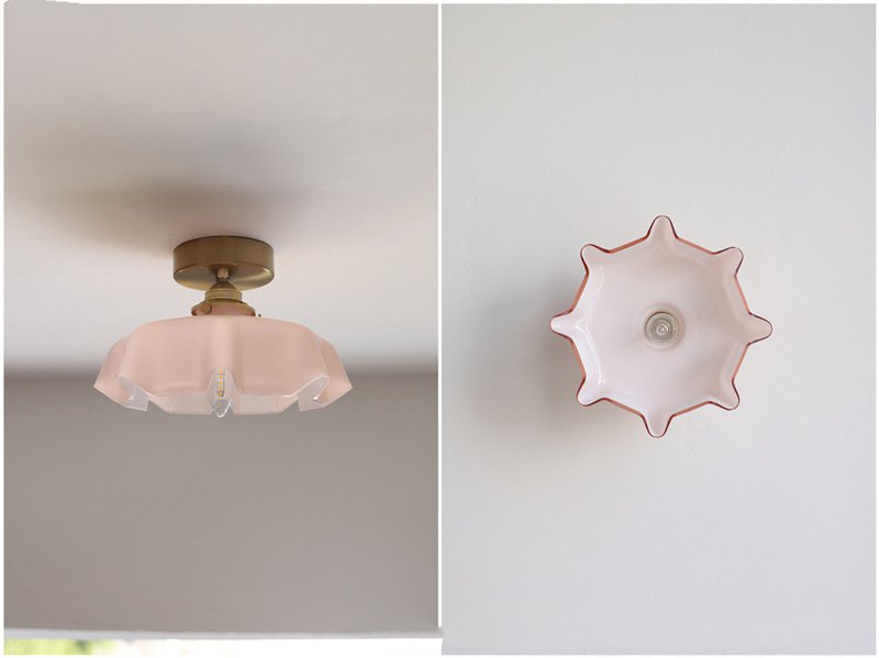 Elowen | Retro Draped Flower Glass Ceiling And Pendant Light | OpalDwell - OpalDwell