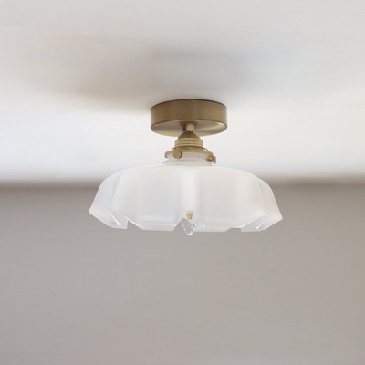 Elowen | Retro Draped Flower Glass Ceiling And Pendant Light | OpalDwell - OpalDwell