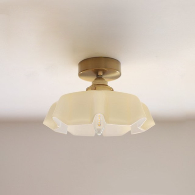 Elowen | Retro Draped Flower Glass Ceiling And Pendant Light | OpalDwell - OpalDwell