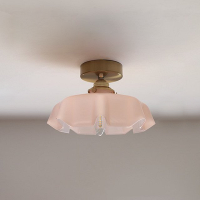Elowen | Retro Draped Flower Glass Ceiling And Pendant Light | OpalDwell - OpalDwell