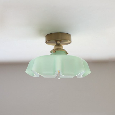 Elowen | Retro Draped Flower Glass Ceiling And Pendant Light | OpalDwell - OpalDwell