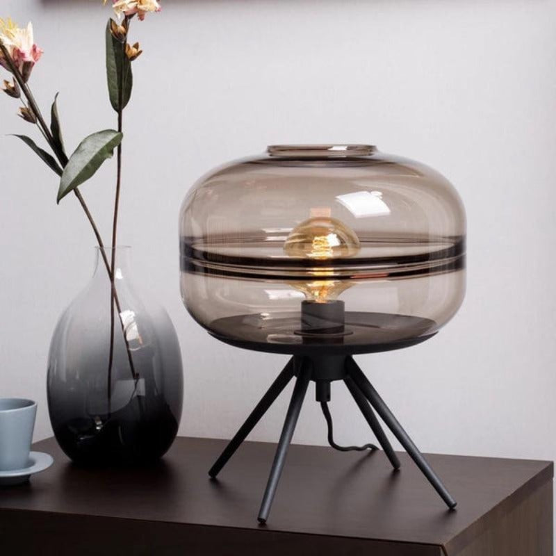 Calen | Glass Dome Table Lamp | OpalDwell - OpalDwell