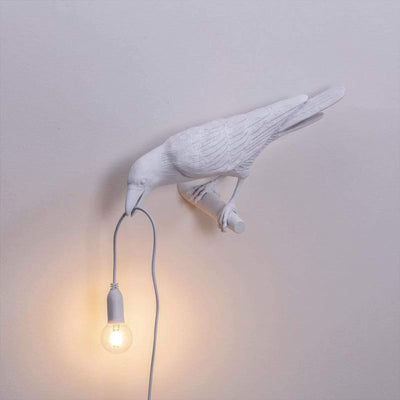 Rookhaven Whimsical Raven Bird Table Lamp for Living Room - OpalDwell