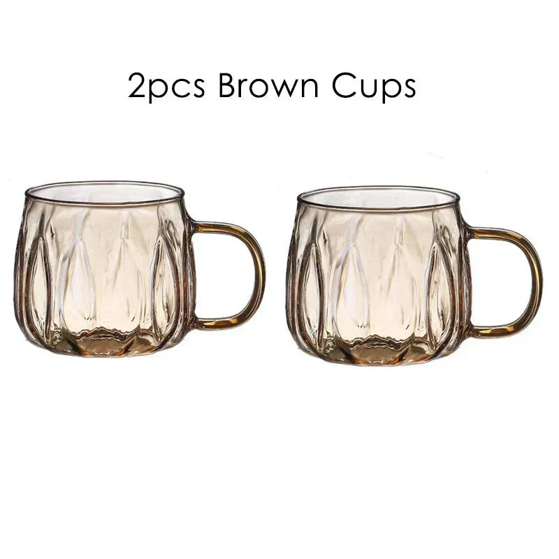 Glass Pitcher Set With Stainless Lid And Cups For Hot Or Cold Drinks - OpalDwell