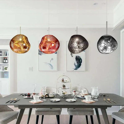 LumaMelt Elegant Pendant Light Modern Ceiling Fixture OpalDwell