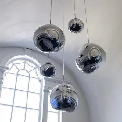 LumaMelt Elegant Pendant Light Modern Ceiling Fixture OpalDwell