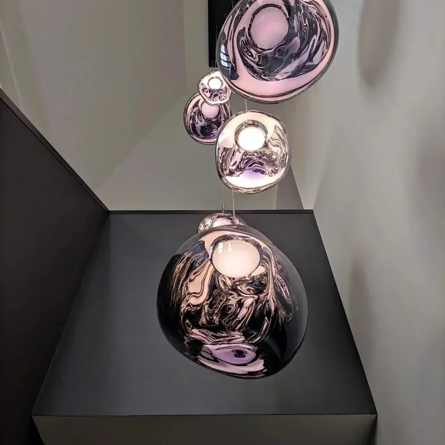 LumaMelt Elegant Pendant Light Modern Ceiling Fixture OpalDwell