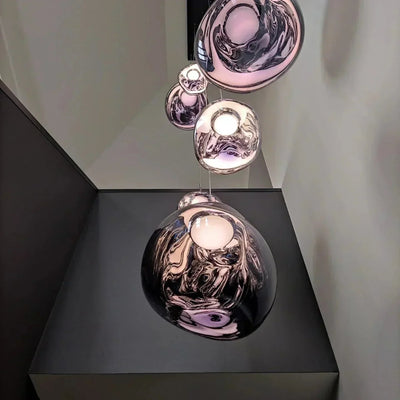 LumaMelt Elegant Pendant Light Modern Ceiling Fixture OpalDwell