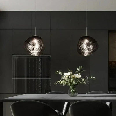 LumaMelt Elegant Pendant Light Modern Ceiling Fixture OpalDwell