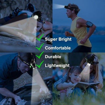 NovaPeak 990000LM Rechargeable LED Zoom Headlamp Tactical - OpalDwell