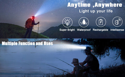 NovaPeak 990000LM Rechargeable LED Zoom Headlamp Tactical - OpalDwell