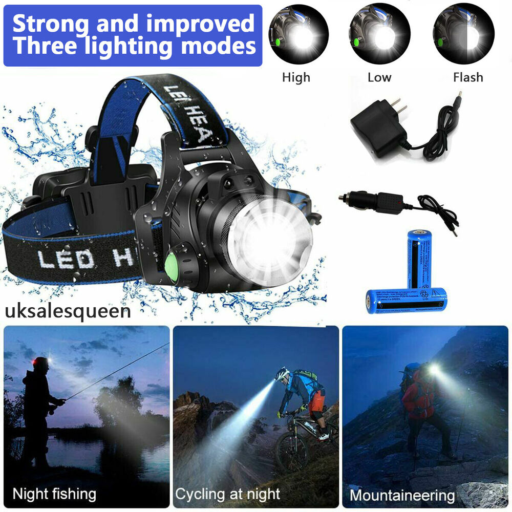 NovaPeak 990000LM Rechargeable LED Zoom Headlamp Tactical - OpalDwell