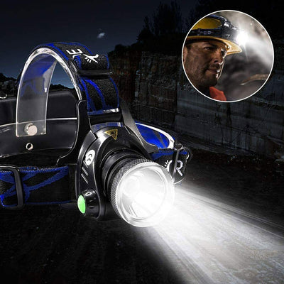 NovaPeak 990000LM Rechargeable LED Zoom Headlamp Tactical - OpalDwell