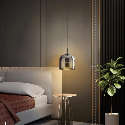 Solenra Black Glass Pendant Light For Modern Interiors OpalDwell