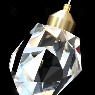 Astrae | Spiral Crystal Droplet Elegant Pendant Chandelier - OpalDwell