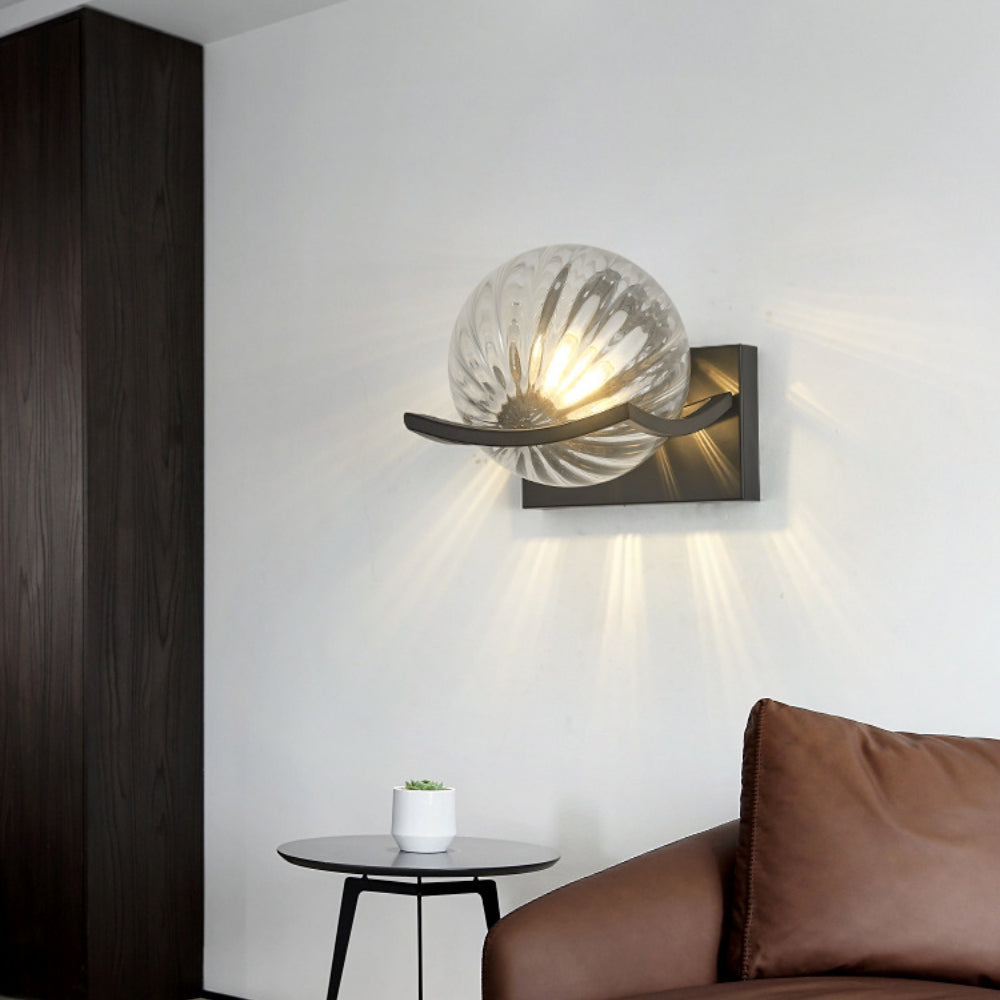 NovaLuxe Glass LED Wall Lamp for Modern Living Rooms - OpalDwell