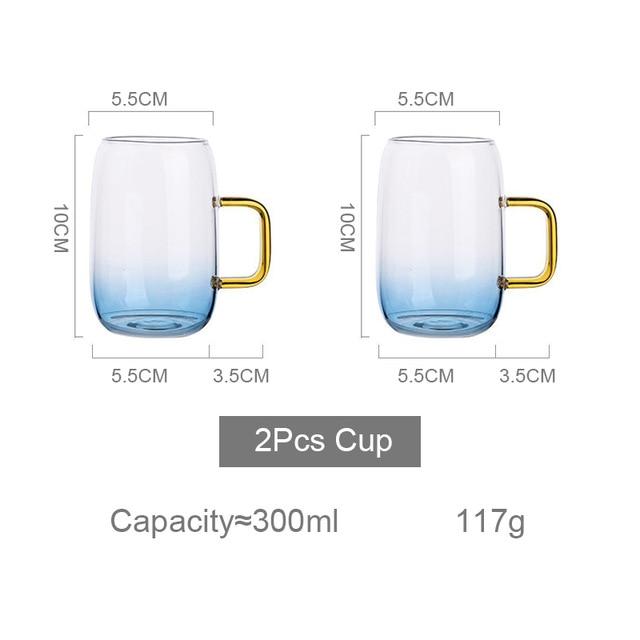 Azure Ombre Glass Pitcher Set | OpalDwell - OpalDwell