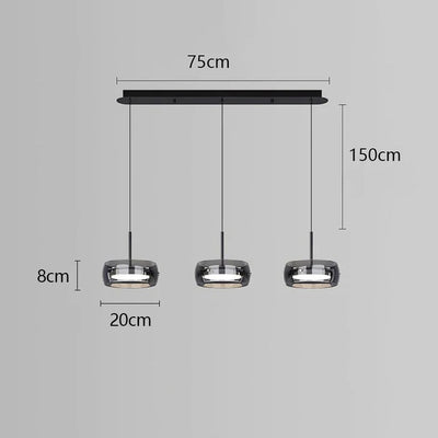 Vellin | Clear Glass Pendant Light - OpalDwell