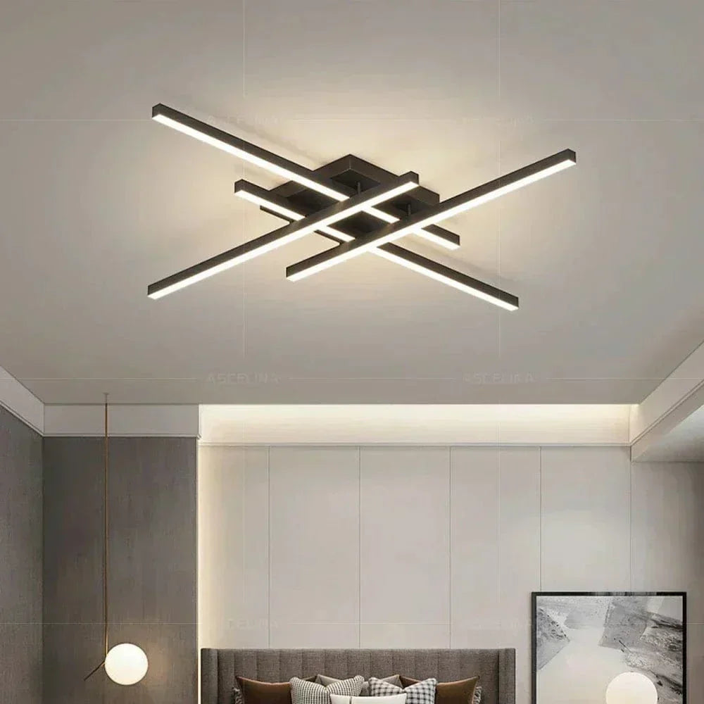 AuroraArc LED Ceiling Light With Soft Glow Energy Saving 30 40 50 cm Diameters - OpalDwell