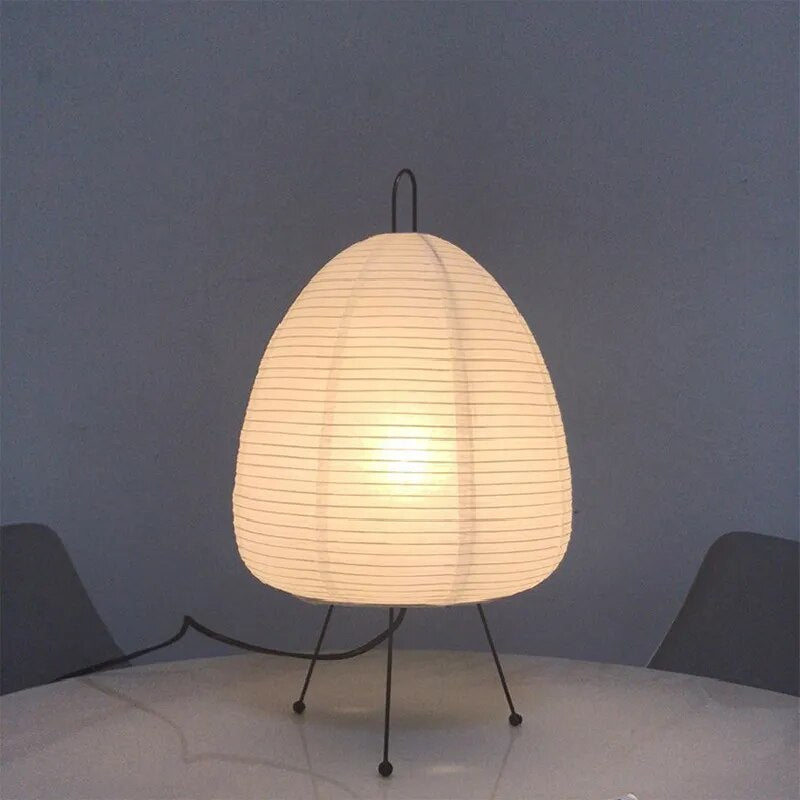 Lumisora Rice Paper Lamp with Soft Ambient LED Glow - OpalDwell