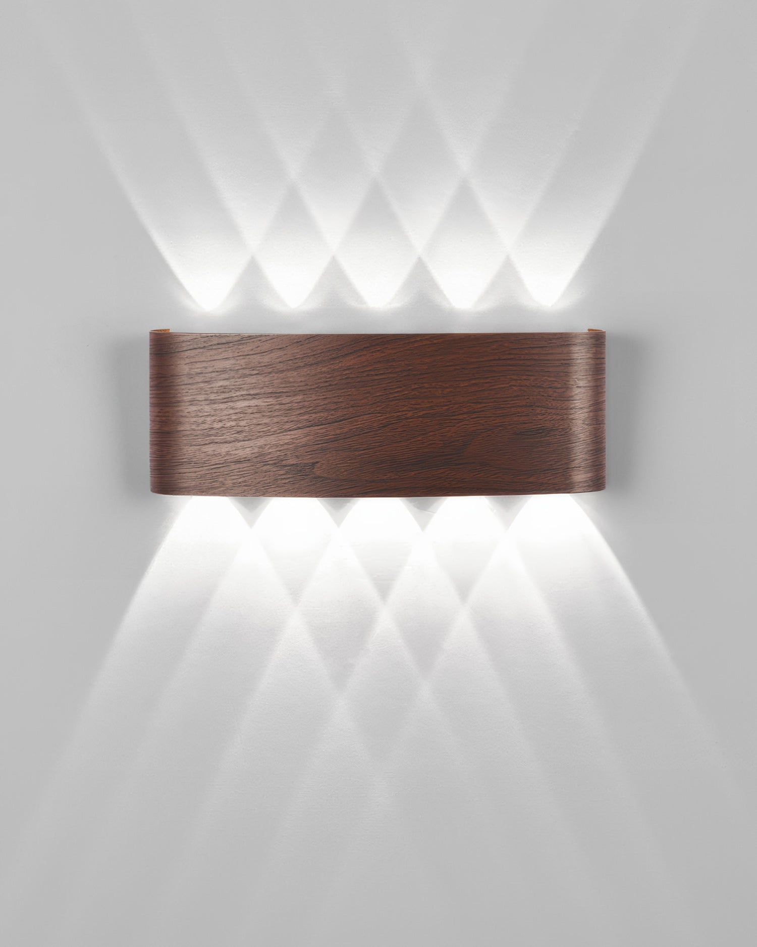 LumaVerde Woodgrain LED Outdoor Sconce Weather-Resistant - OpalDwell