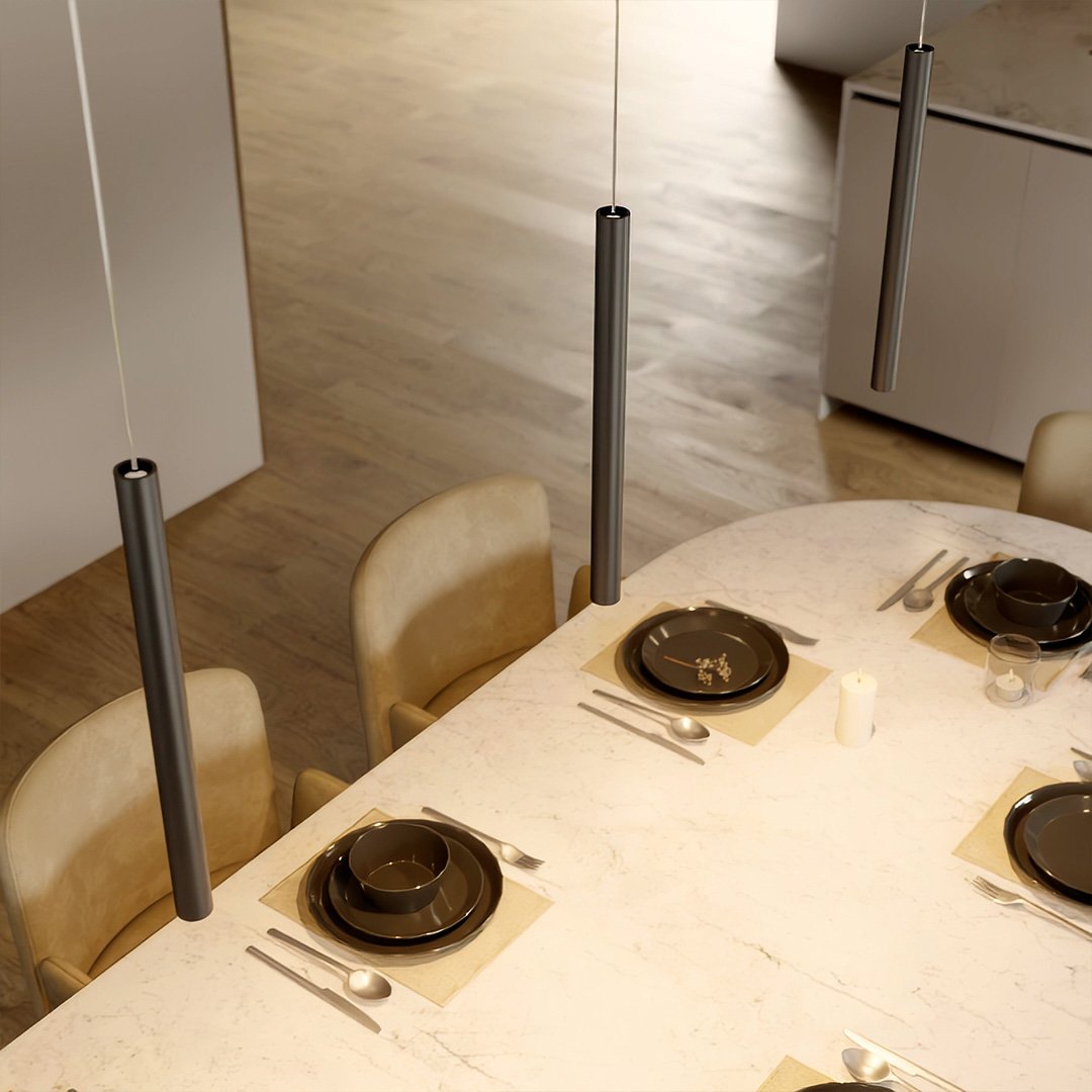 AeroLume Minimalist Pendant Light with LED Performance OpalDwell