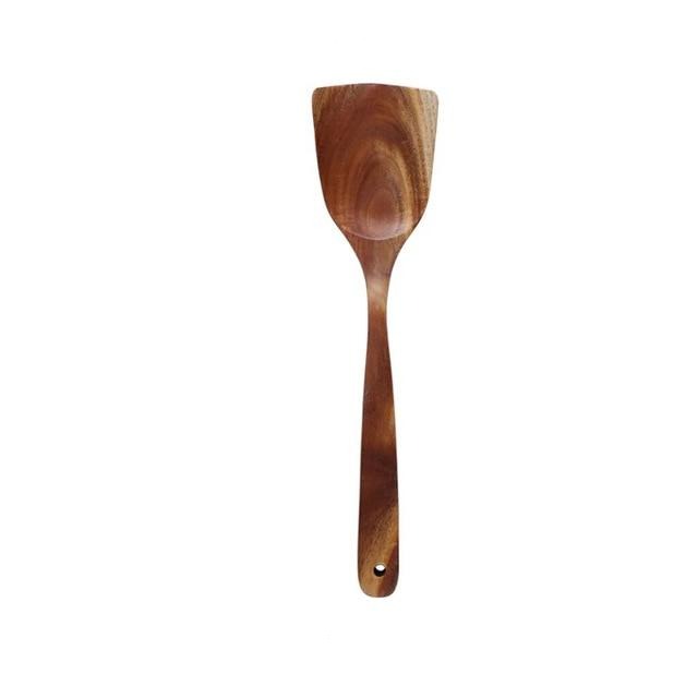 Hearthwood Teak Kitchen Utensils Set | OpalDwell - OpalDwell