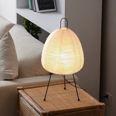 Lumisora Rice Paper Lamp with Soft Ambient LED Glow - OpalDwell