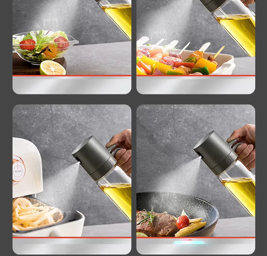 AureaMist Glass Oil Sprayer 250ml For Precise Dispensing Odorless Cooking - OpalDwell
