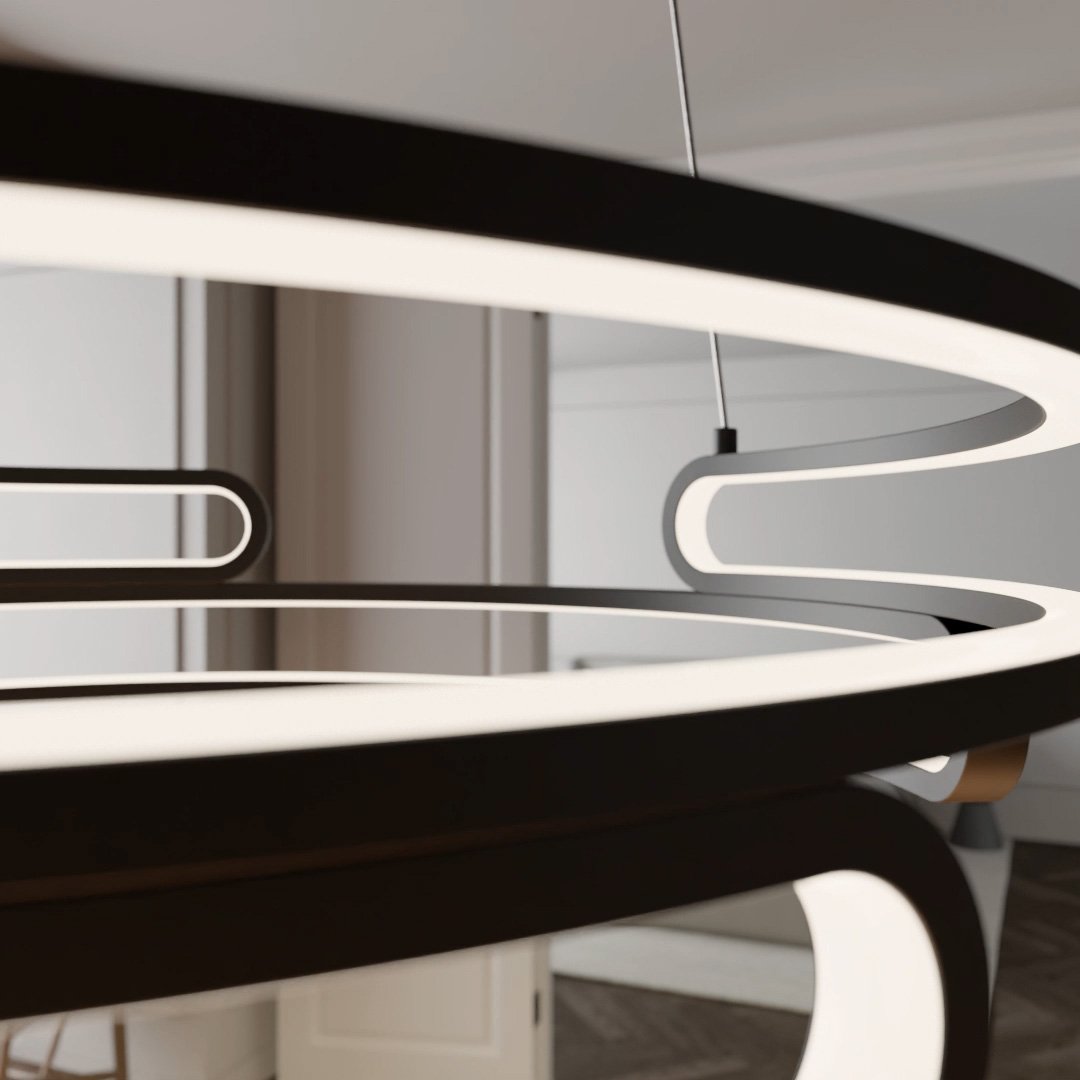 Quorra Steel Pendant Lamp Industrial LED Lighting Series - OpalDwell