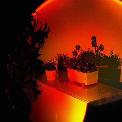LumaVista Sunset Projector Lamp With Adjustable Tilt And Rotation - OpalDwell